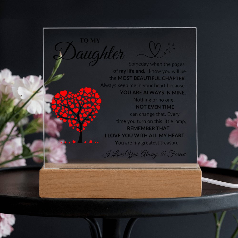 To My Daughter | Printed Squre Acrylic