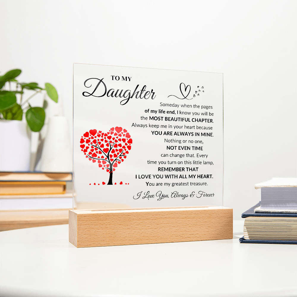 To My Daughter | Printed Squre Acrylic