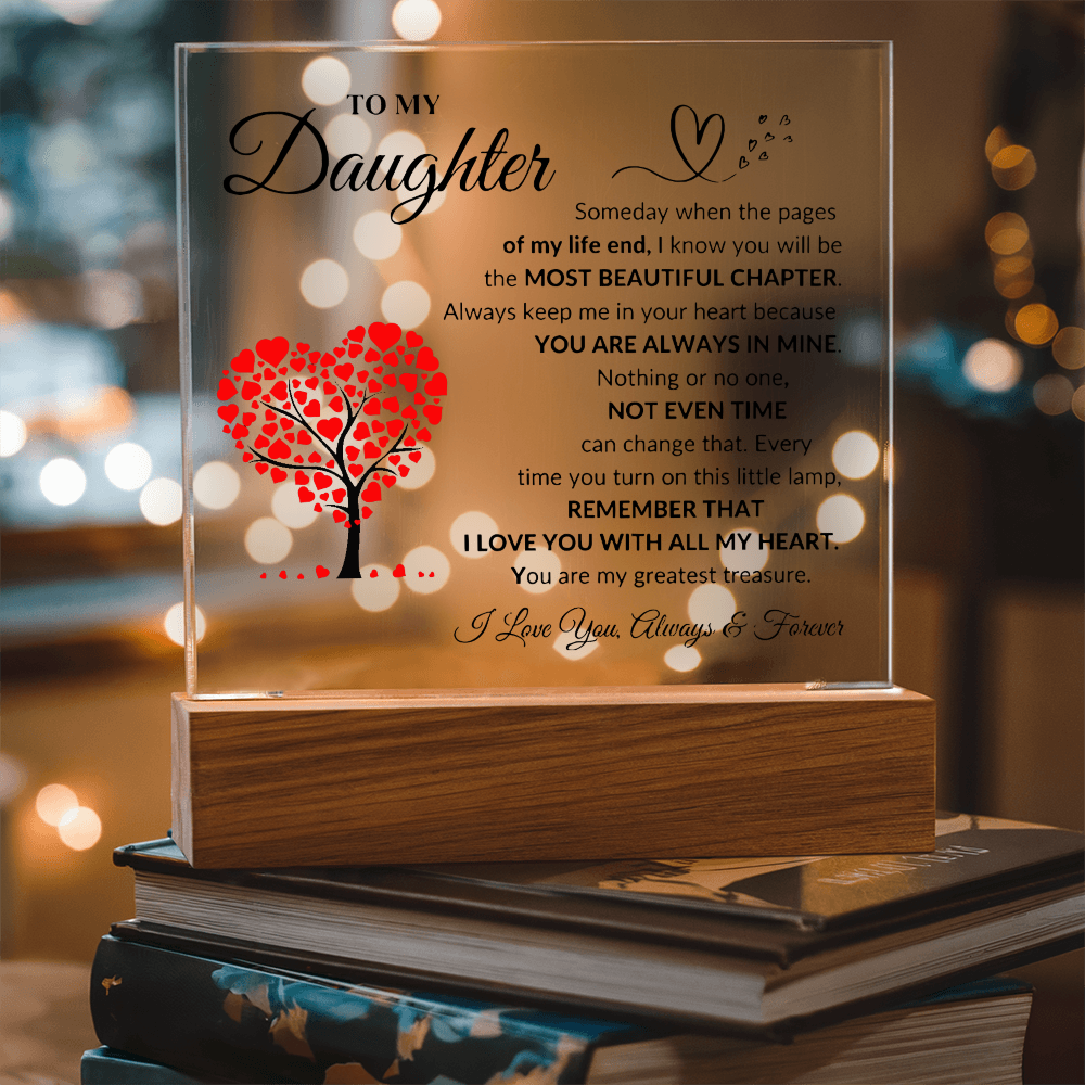 To My Daughter | Printed Squre Acrylic