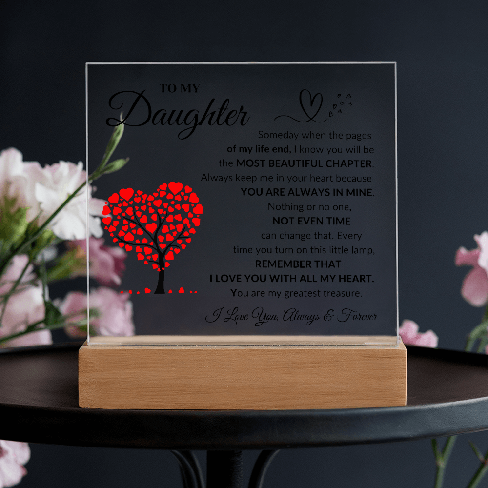 To My Daughter | Printed Squre Acrylic